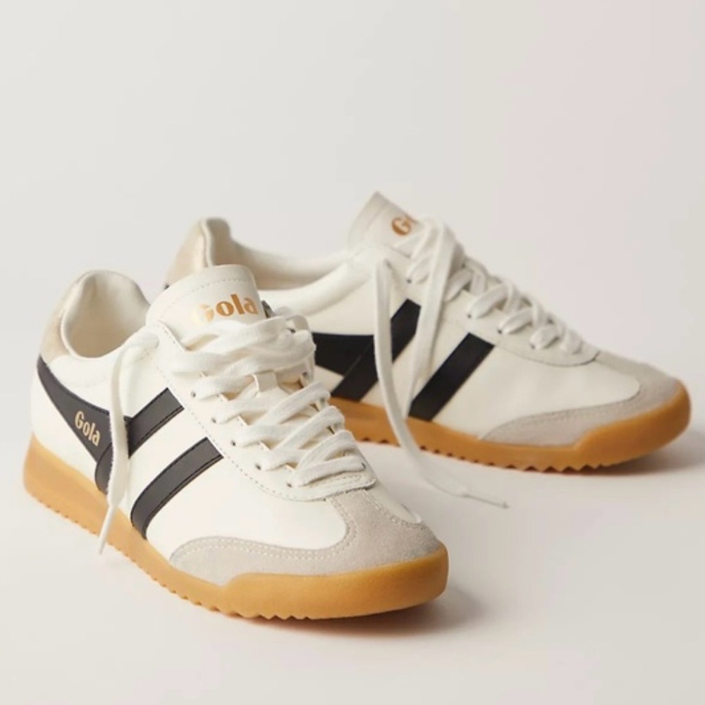 Gola Classic White and Black Sneakers